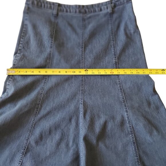 Riders by Lee A Line Denim Skirt Knee Length 14P - Picture 8 of 10